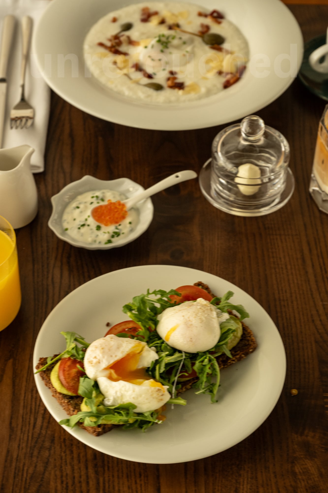 Seasonal breakfast ingredients at A Bar & Restaurant.