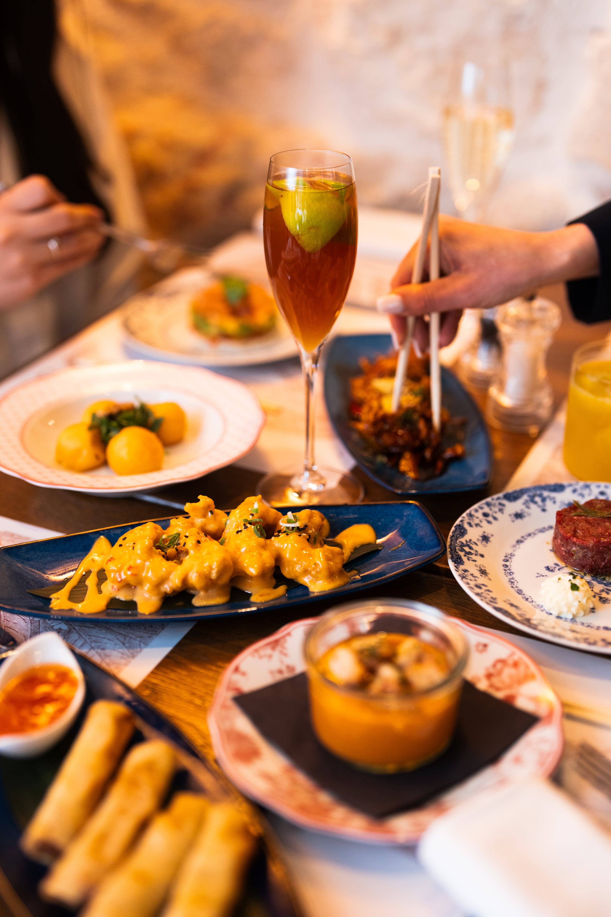 Evening cocktails and shared plates at Buta.