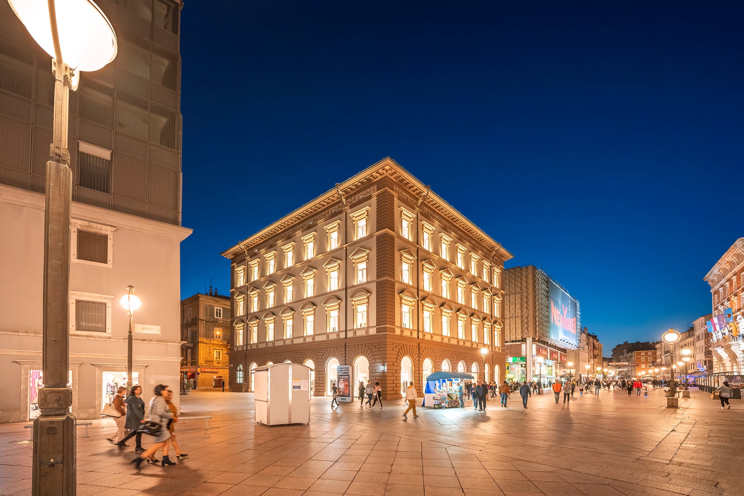 Korzo moment in central Rijeka.